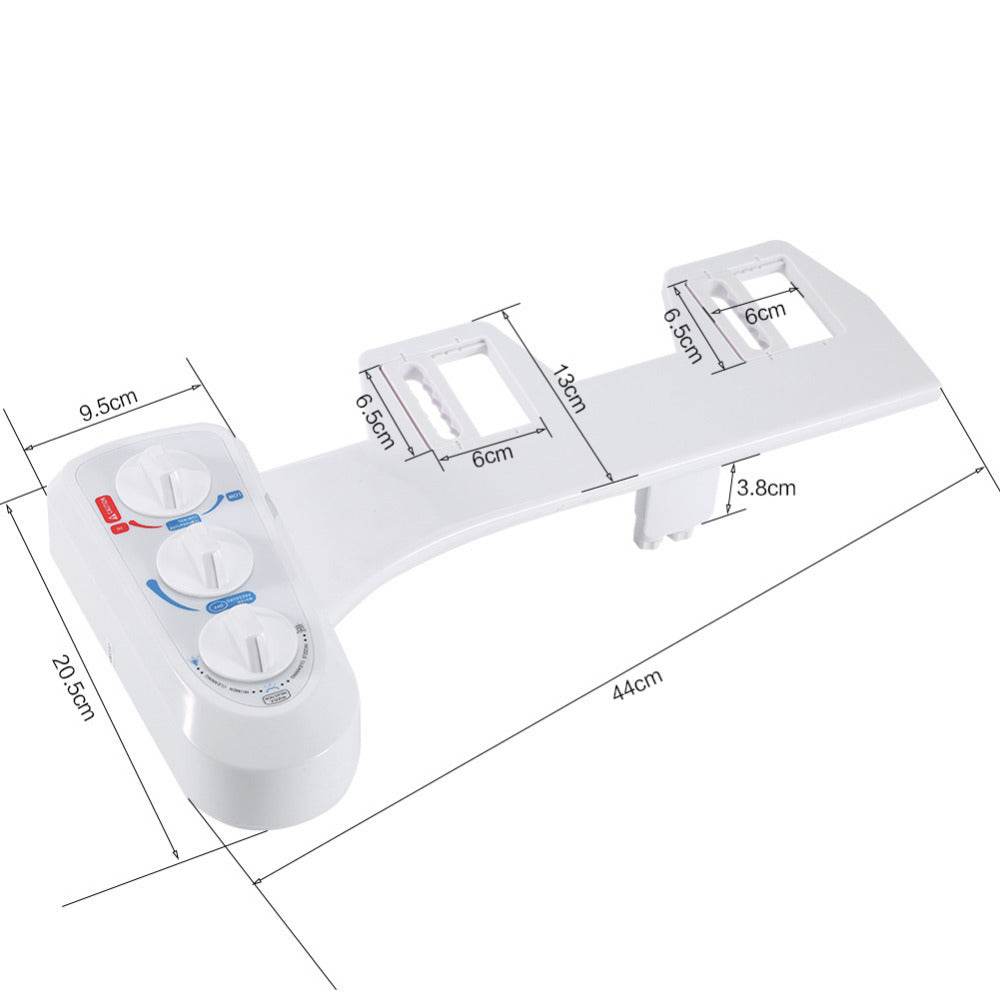 Bidet Spray Flushing spray Dual Nozzle Hot Cold Self Cleanin - Mubimart