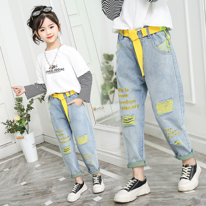 Big Children Loose Children In Spring Beggar Pants - Mubimart - Family Matching Outfits 