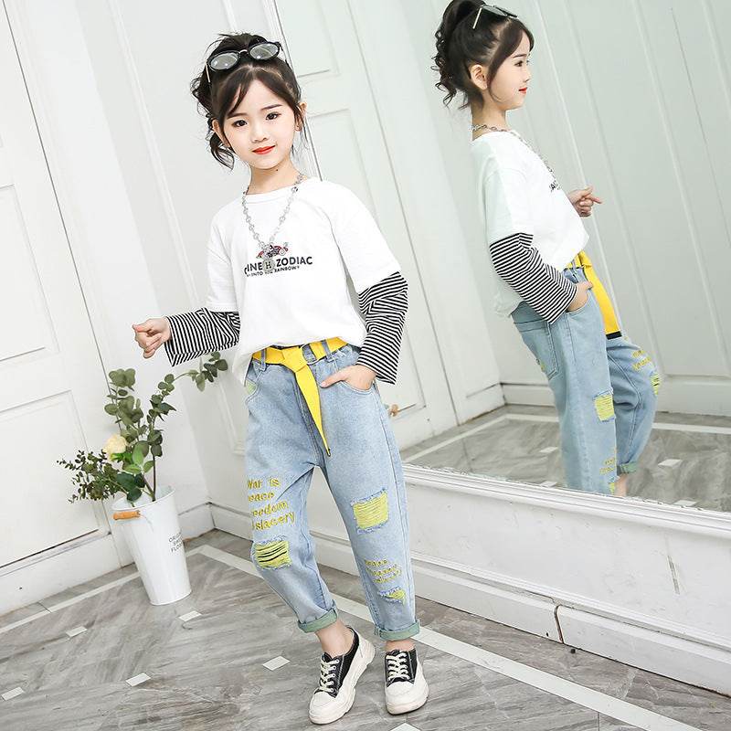Big Children Loose Children In Spring Beggar Pants - Mubimart