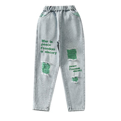 Big Children Loose Children In Spring Beggar Pants - Mubimart -  