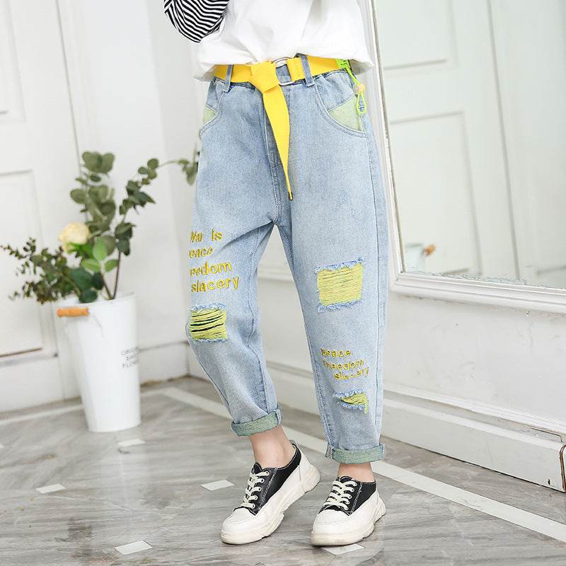 Big Children Loose Children In Spring Beggar Pants - Mubimart
