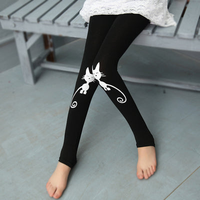 Big Kids' Cotton Stretch Leggings - Mubimart - Underware 