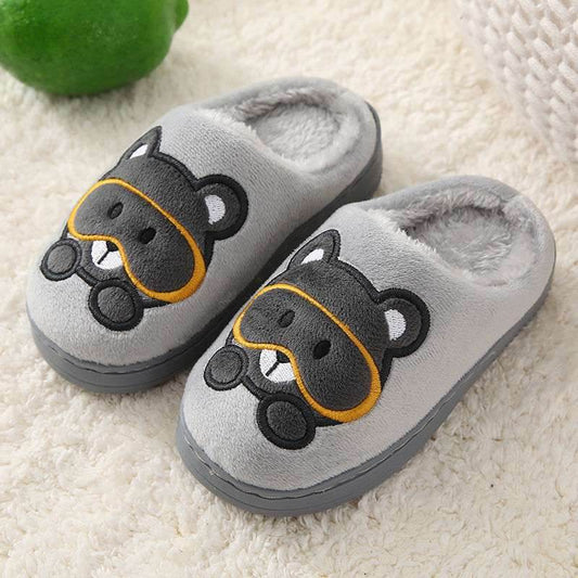 Big Kids Slippers Non-slip Thick Cute Baby Cotton Slippers - Mubimart