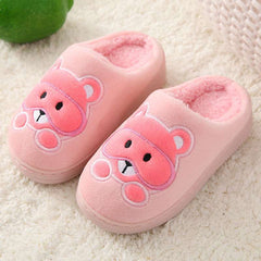 Big Kids Slippers Non-slip Thick Cute Baby Cotton Slippers - Mubimart - Baby Shoes 