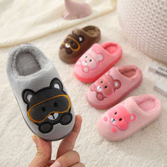 Big Kids Slippers Non-slip Thick Cute Baby Cotton Slippers - Mubimart -  