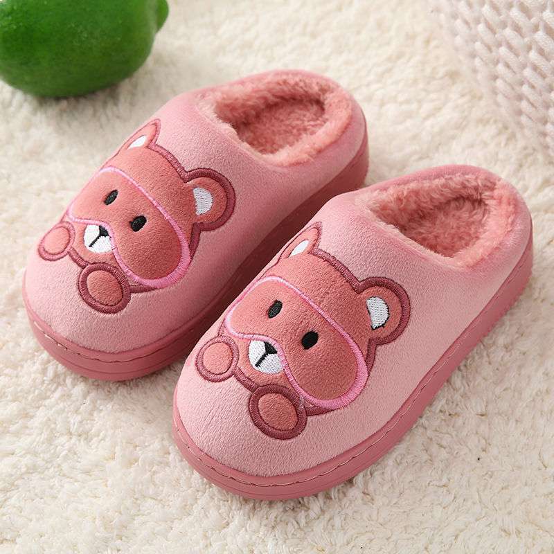 Big Kids Slippers Non-slip Thick Cute Baby Cotton Slippers - Mubimart -  