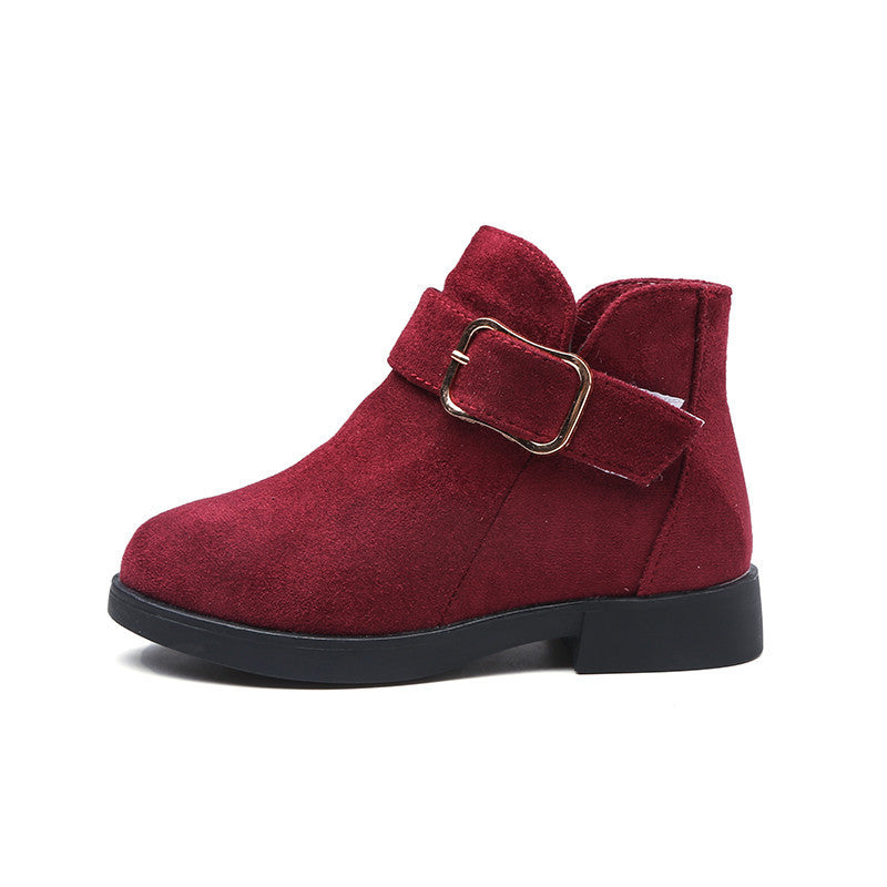 Big kids suede leather boots - Mubimart -  