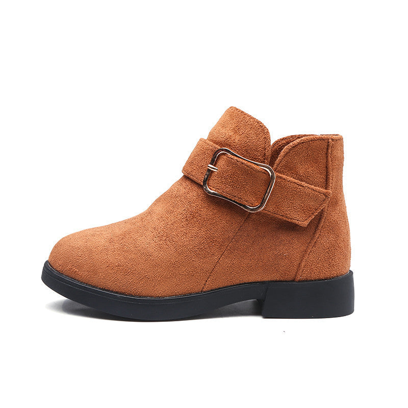 Big kids suede leather boots - Mubimart -  