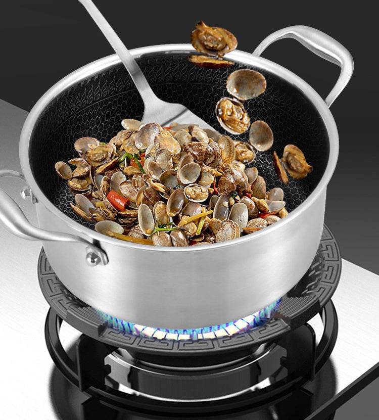 Binaural 304 Stainless Steel Soup Pot Non-coated Non-stick Pan - Mubimart