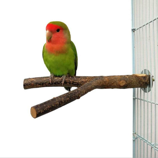 Bird Standing Frame Rattan Ring Chewing Toy Bird Cage - Mubimart