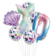 Birthday Party Supplies Decorative Mermaid Balloon Package - Mubimart -  