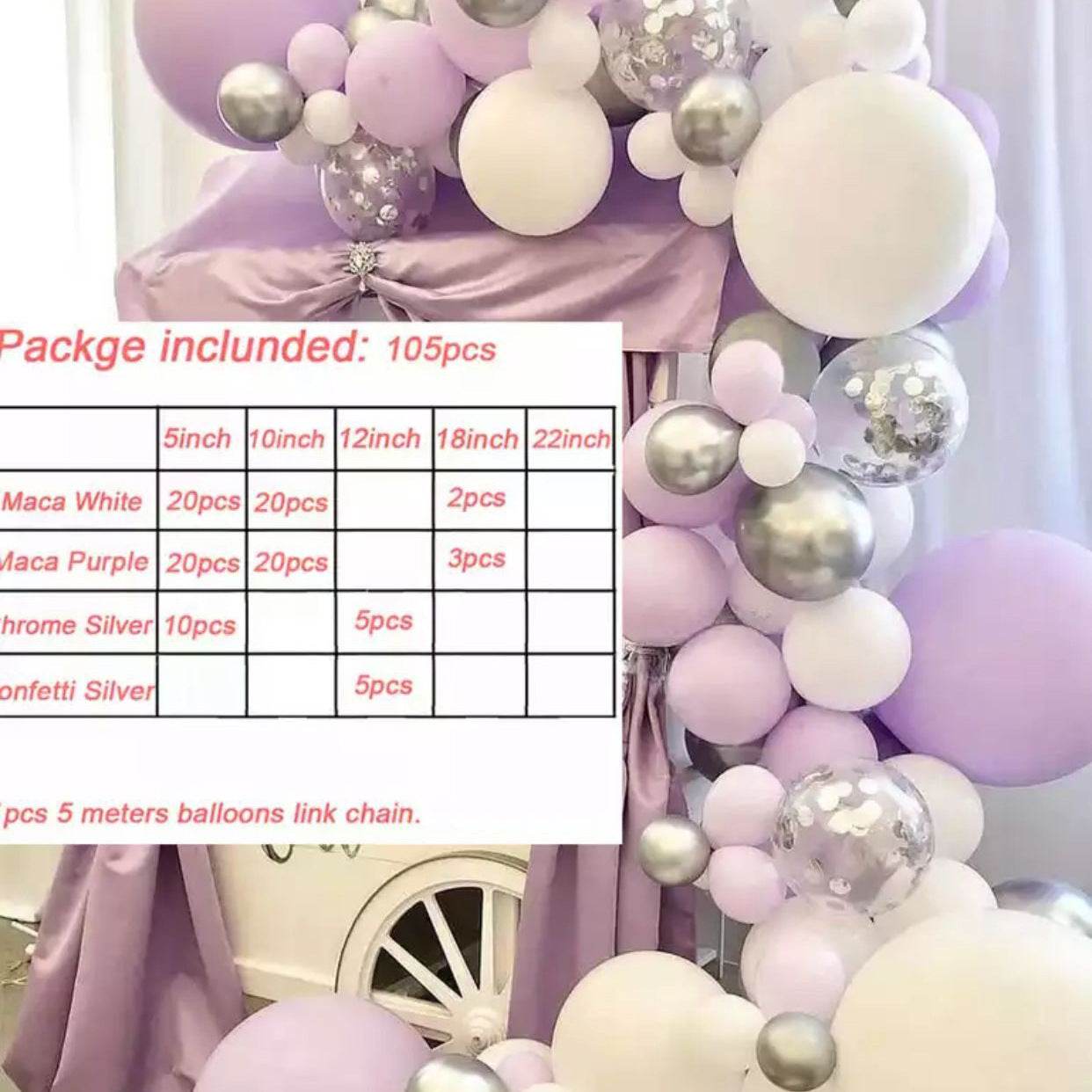 Birthday Party Wedding Party Decoration Balloon Set - Mubimart