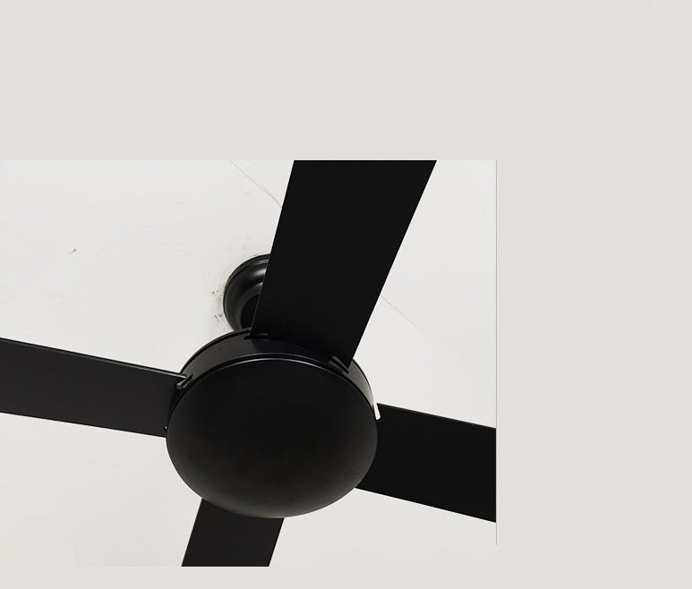 Black American Retro Commercial Engineering Ceiling Fan Mute Fan - Mubimart -  