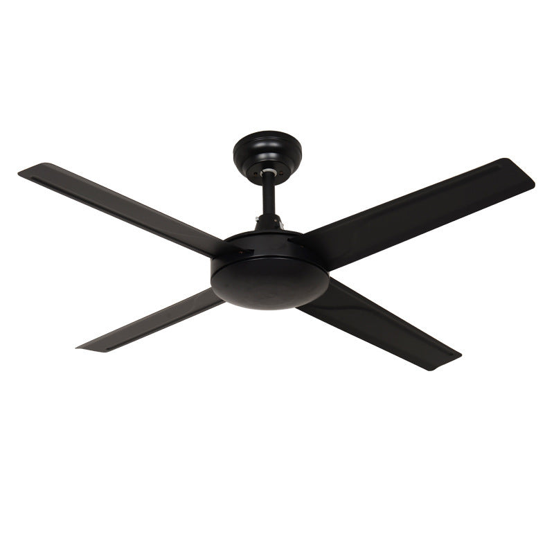 Black American Retro Commercial Engineering Ceiling Fan Mute Fan - Mubimart -  