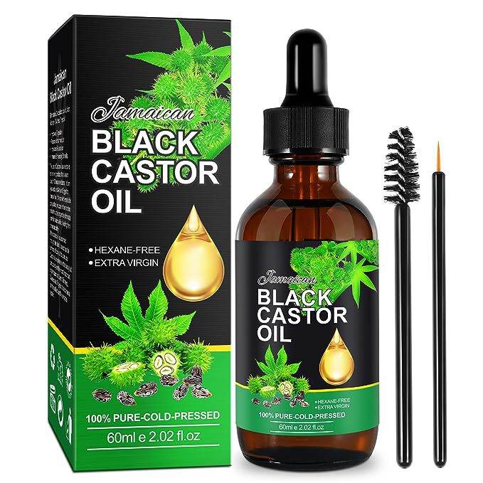 Black Castor Oil Massage Oil Hair Care Essential Oil Cross-border - Mubimart