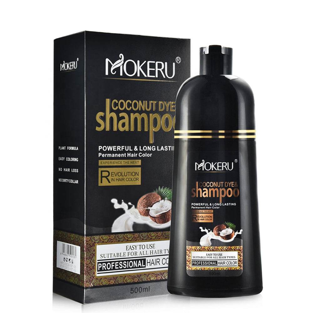 Black Coconut Oil Hair Dye Cover Up - Mubimart
