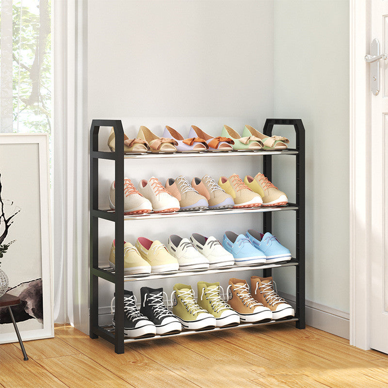 Black Simple Multi-layer Assembly Shoe Rack - Mubimart - Shoes Rack 