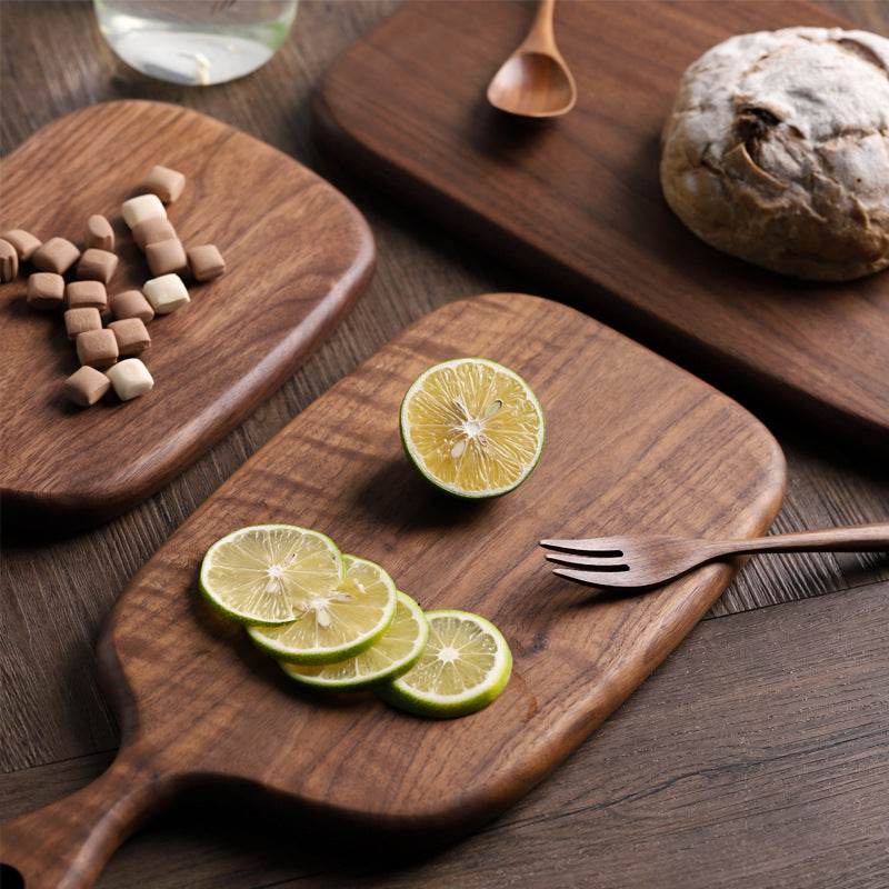 Black Walnut Chopping Board Bread Board Sushi Board Pizza Board Cutting Board Chopping Board Tray All Solid Wood Whole Wood Without Splicing - Mubimart