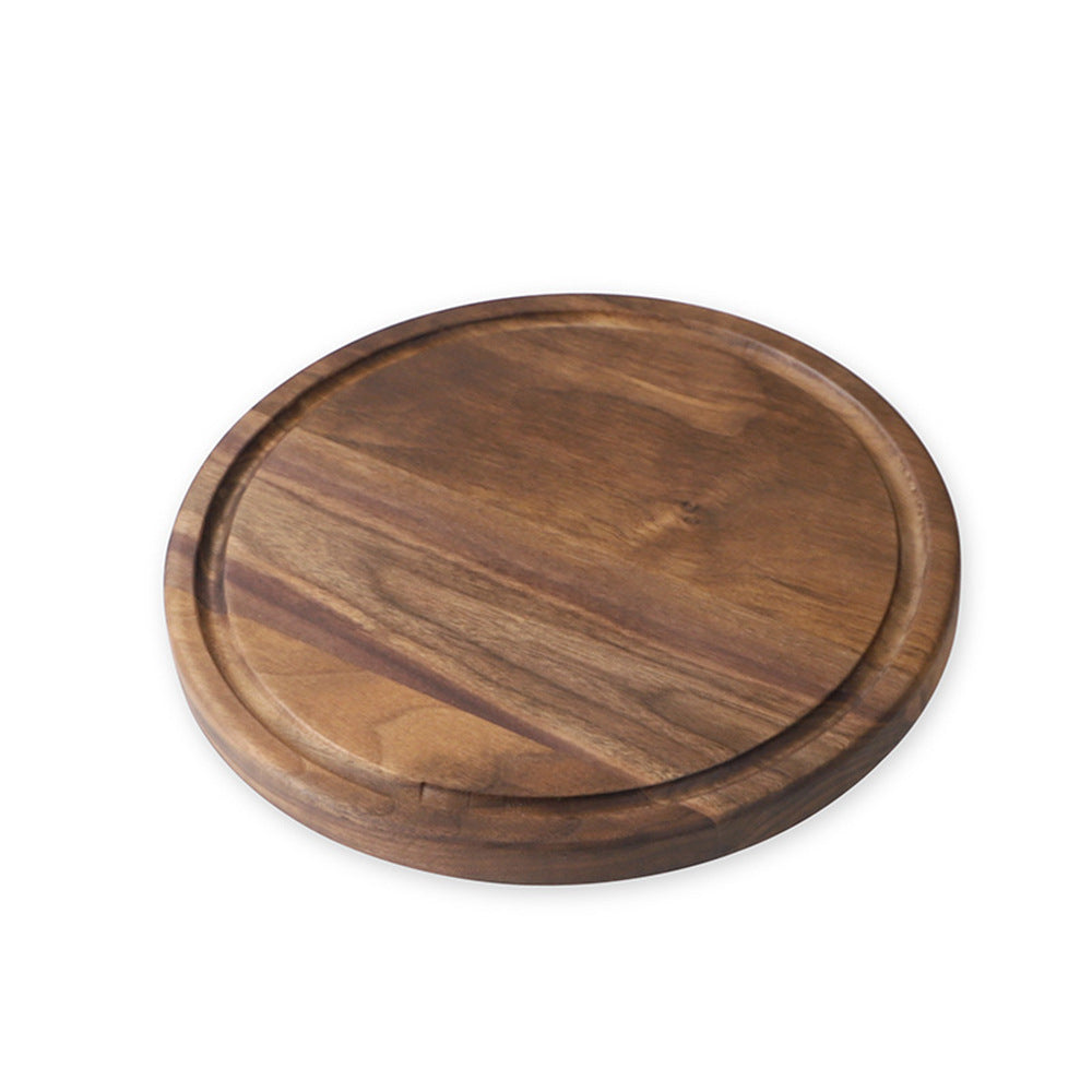 Black Walnut Wood Cutting Board Creative Whole Tray Fruit Chopping Cutting Board Wood Chopping Blocks For Kitchen - Mubimart -  