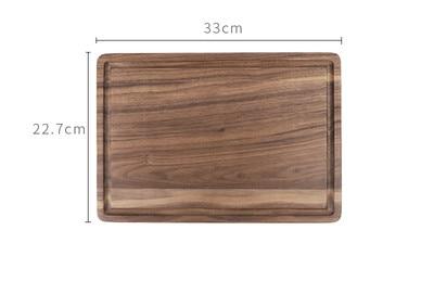 Black Walnut Wood Cutting Board Creative Whole Tray Fruit Chopping Cutting Board Wood Chopping Blocks For Kitchen - Mubimart -  