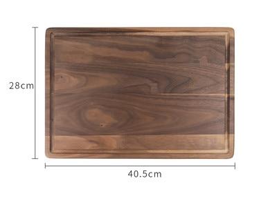 Black Walnut Wood Cutting Board Creative Whole Tray Fruit Chopping Cutting Board Wood Chopping Blocks For Kitchen - Mubimart -  