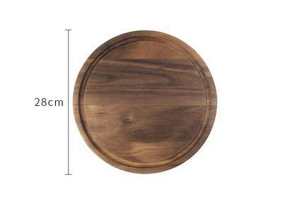 Black Walnut Wood Cutting Board Creative Whole Tray Fruit Chopping Cutting Board Wood Chopping Blocks For Kitchen - Mubimart