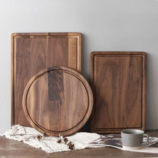 Black Walnut Wood Cutting Board Creative Whole Tray Fruit Chopping Cutting Board Wood Chopping Blocks For Kitchen - Mubimart
