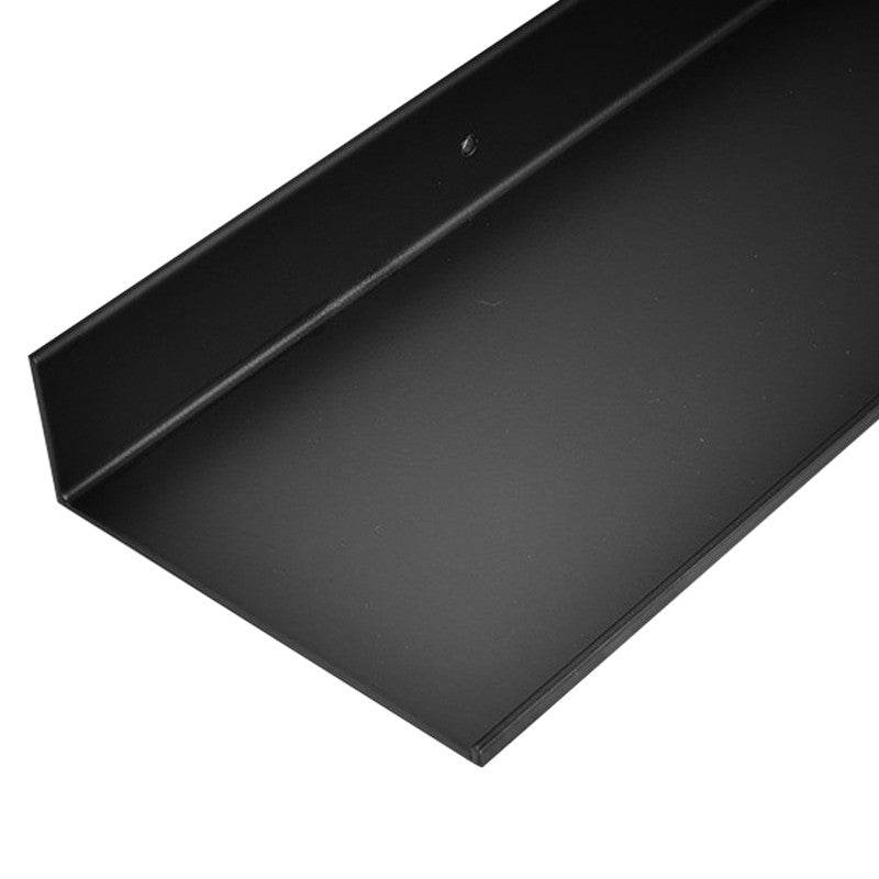 Black non-perforated bathroom shelf - Mubimart
