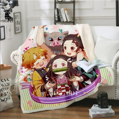 Blanket Double Thicken Square Blanket Lunch Break Blanket - Mubimart -  