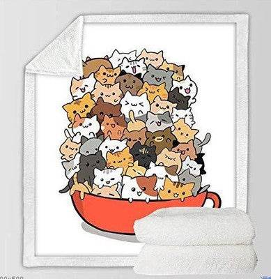 Blanket Double Thicken Square Blanket Lunch Break Blanket - Mubimart