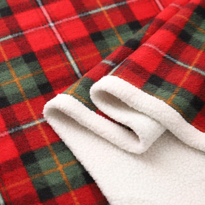 Blanket Lambswool Plaid Plain Cover Blanket Nap Blanket Nap Blanket - Mubimart -  