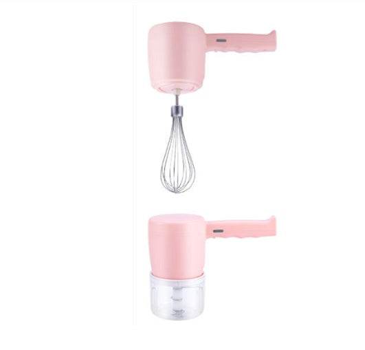 Blender 2 In 1 Multifunctional Electric Hand Mixer USB Planetary Handheld Mixer With Bowl Food Processors Chopper Beater Frother - Mubimart