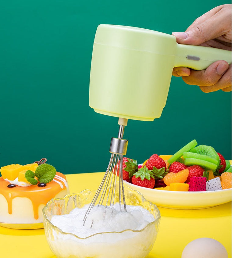 Blender 2 In 1 Multifunctional Electric Hand Mixer USB Planetary Handheld Mixer With Bowl Food Processors Chopper Beater Frother - Mubimart -  