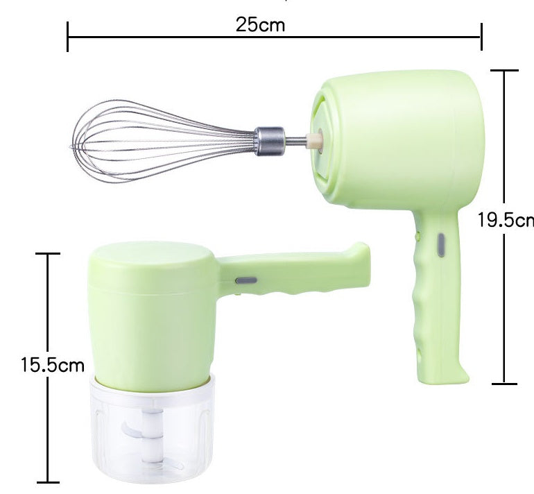 Blender 2 In 1 Multifunctional Electric Hand Mixer USB Planetary Handheld Mixer With Bowl Food Processors Chopper Beater Frother - Mubimart -  