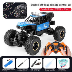 Blowing Bubble Remote Control Vehicle Alloy 4WD Off Road Vehicle - Mubimart -  