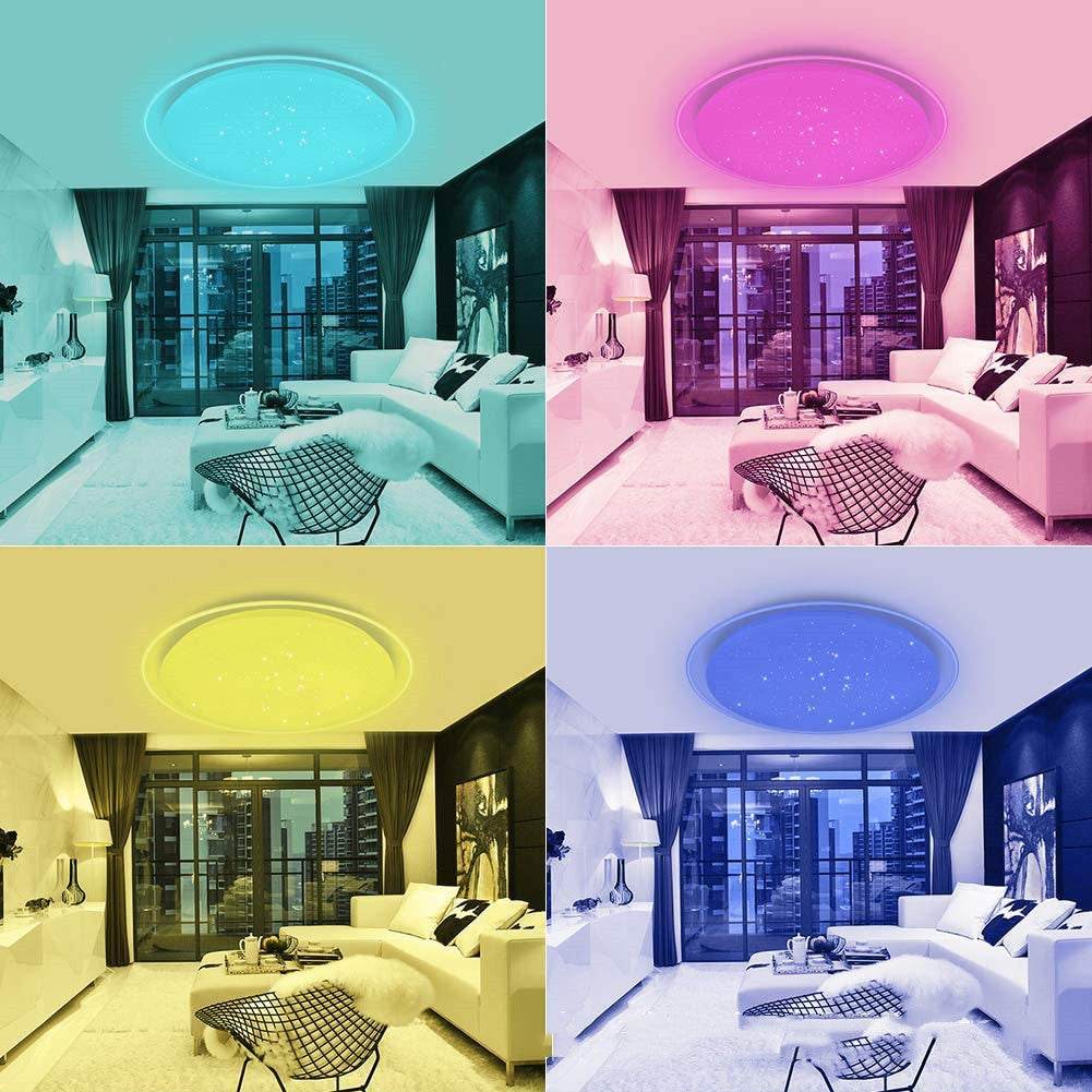 Bluetooth Smart Music App Controls The Led Ceiling Light - Mubimart