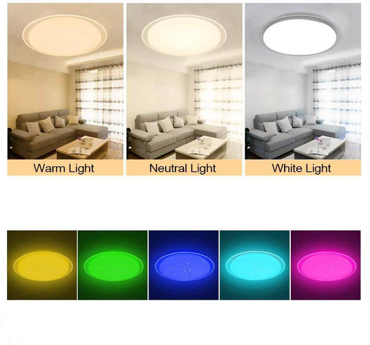 Bluetooth Smart Music App Controls The Led Ceiling Light - Mubimart