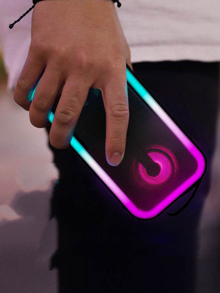 Bluetooth Speaker With Colored Lights, Dual Speakers, Household Ultra-large Volume - Mubimart