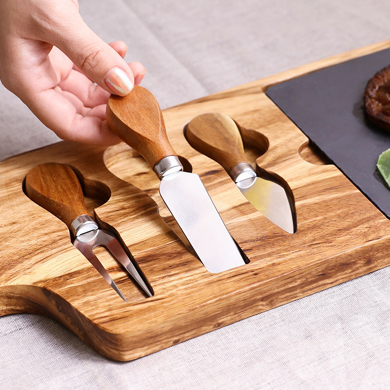 Board Set Platter Meat Board Party Utensils Kitchen Cutting Board Cutting Cheese - Mubimart -  