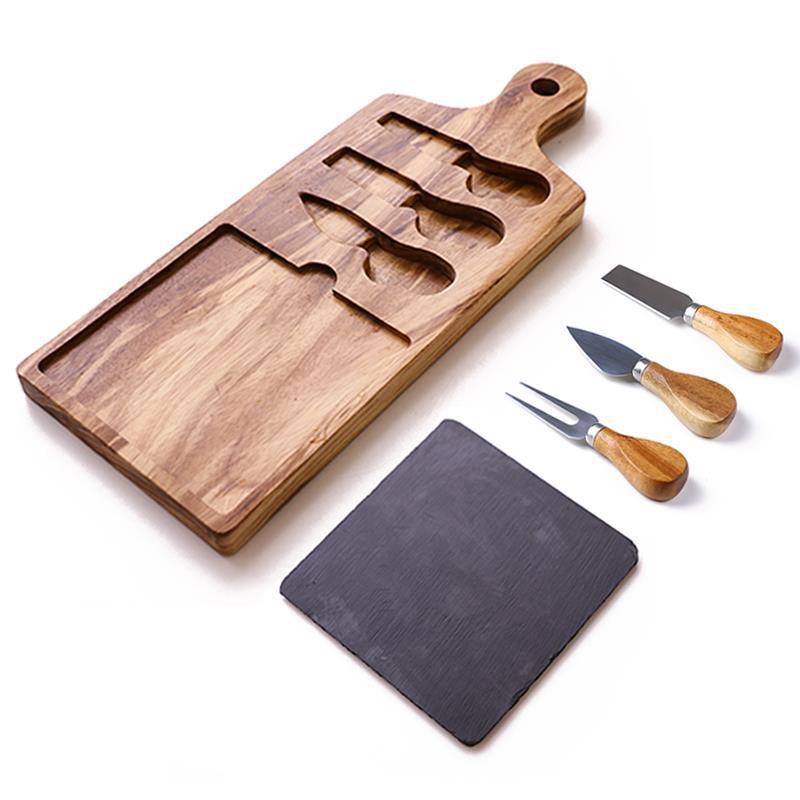 Board Set Platter Meat Board Party Utensils Kitchen Cutting Board Cutting Cheese - Mubimart -  