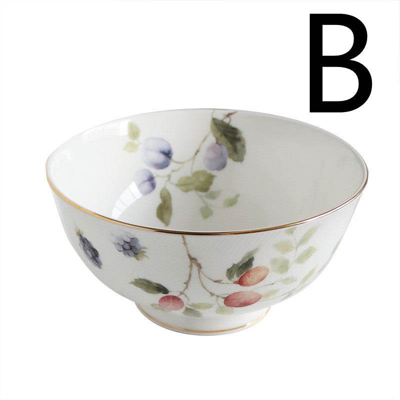 Bone China Phnom Penh Tableware Dinner Plate Set - Mubimart