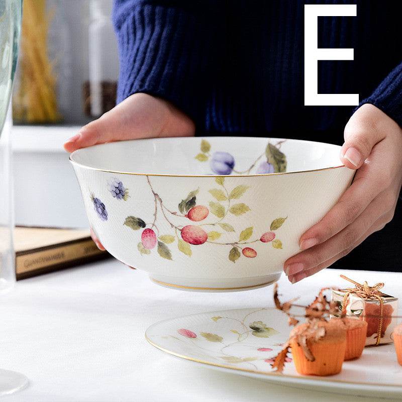 Bone China Phnom Penh Tableware Dinner Plate Set - Mubimart
