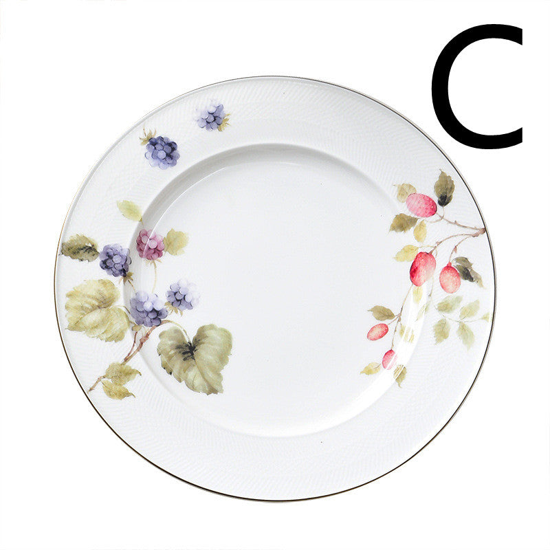 Bone China Phnom Penh Tableware Dinner Plate Set - Mubimart -  