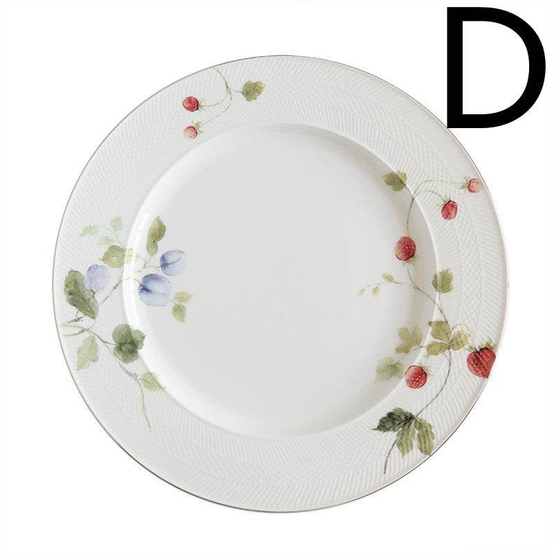 Bone China Phnom Penh Tableware Dinner Plate Set - Mubimart