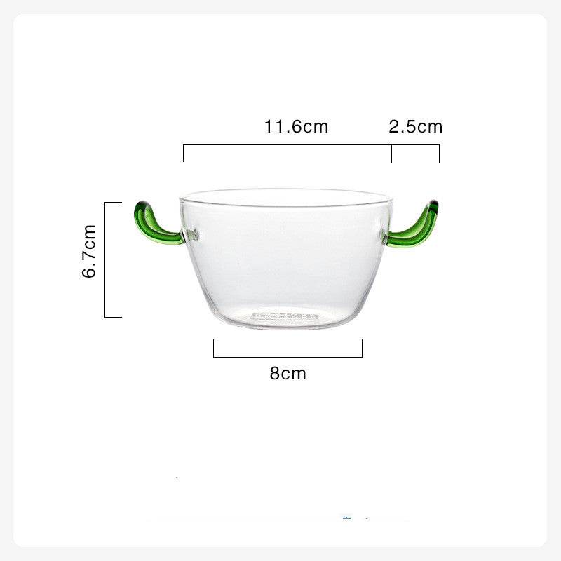 Borosilicate Heat-Resistant Glass Bowl Nordic Glass Salad Bowl - Mubimart