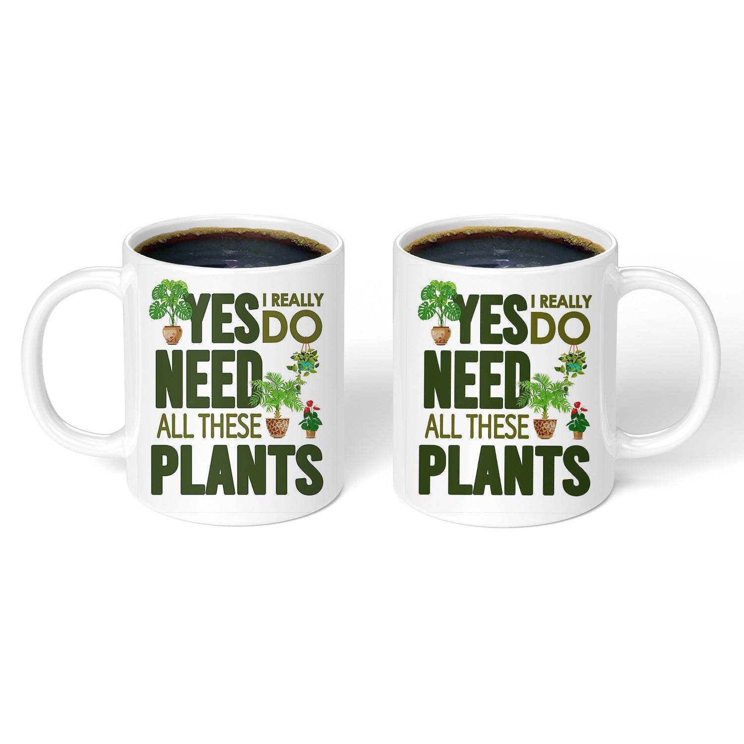 Botanical Ceramic Coffee White Mug - Mubimart
