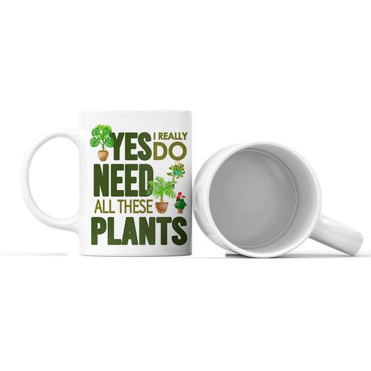 Botanical Ceramic Coffee White Mug - Mubimart