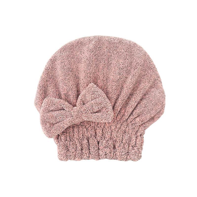 Bow Princess Hat Cute Dry Hair Towel Absorbent Quick-drying Turban - Mubimart