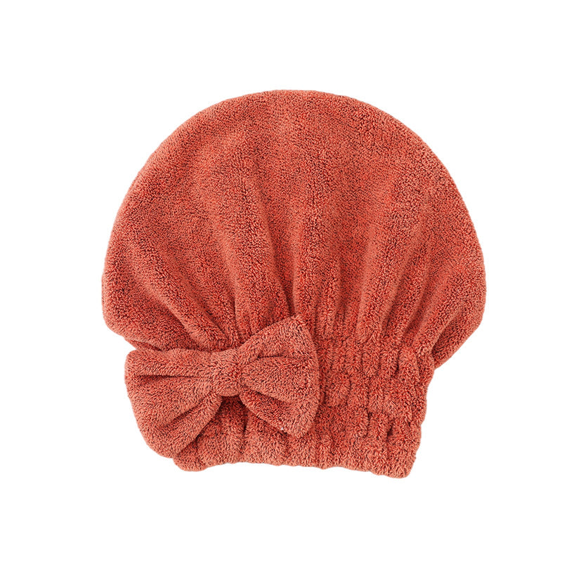 Bow Princess Hat Cute Dry Hair Towel Absorbent Quick-drying Turban - Mubimart -  