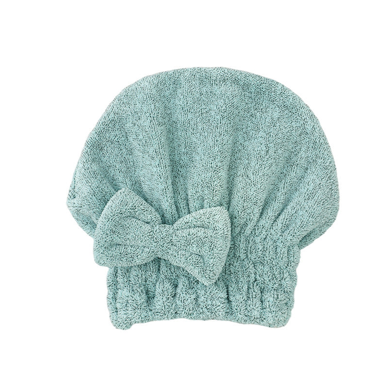 Bow Princess Hat Cute Dry Hair Towel Absorbent Quick-drying Turban - Mubimart -  